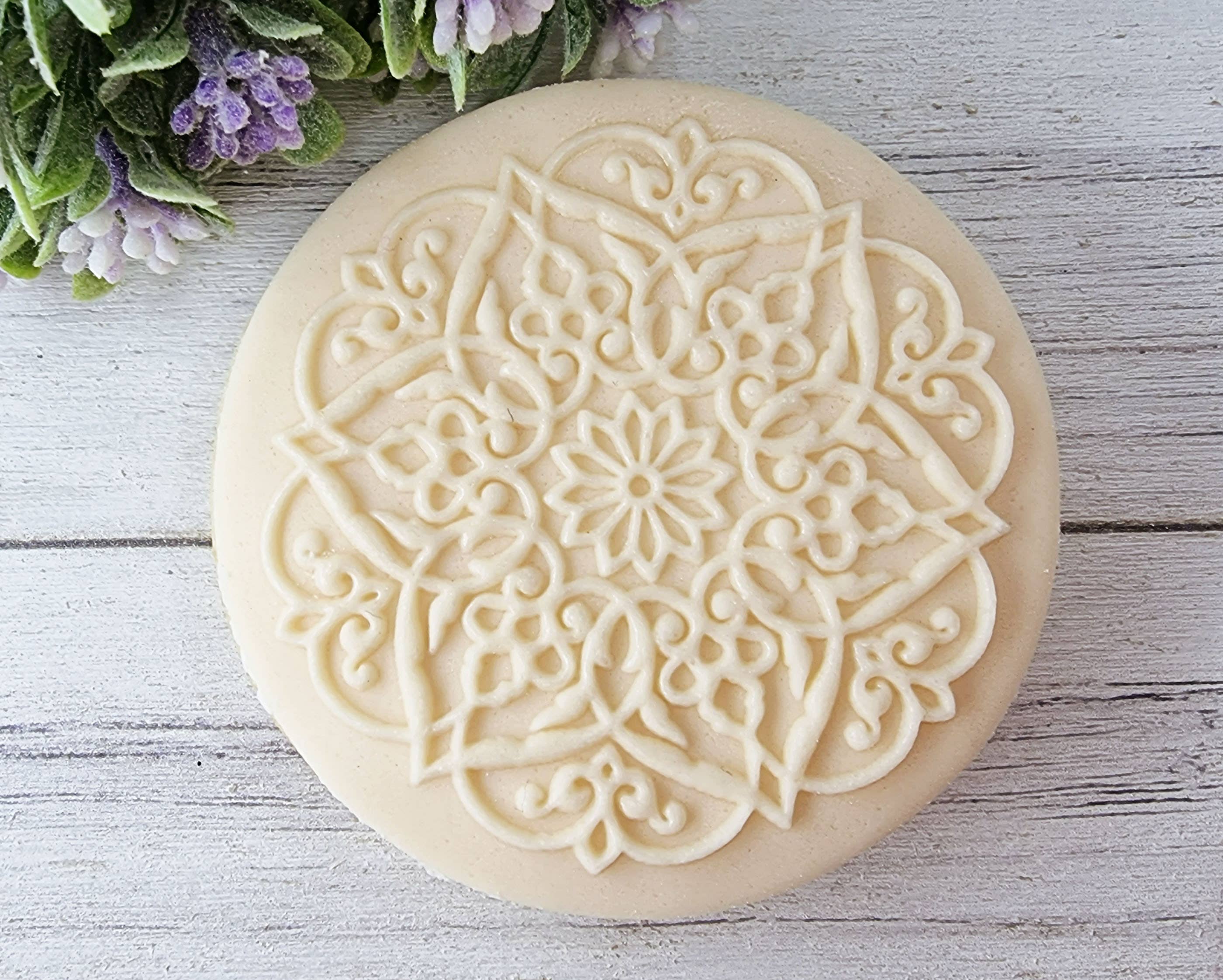 Make & Fun Flora Pattern Fondant Embosser, Cookie Debosser