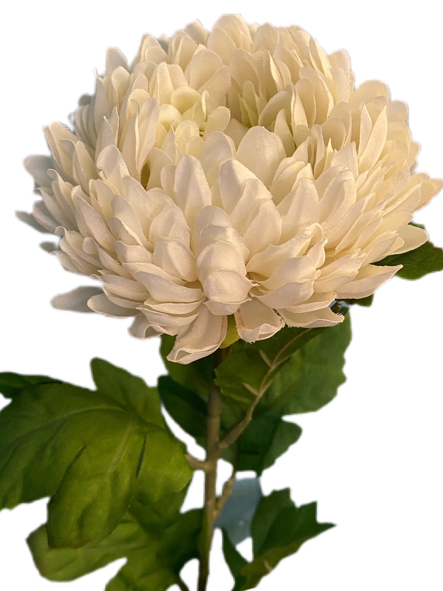 Artificial Floral Stem - Chrysanthemum White - The Cooks Cupboard Ltd