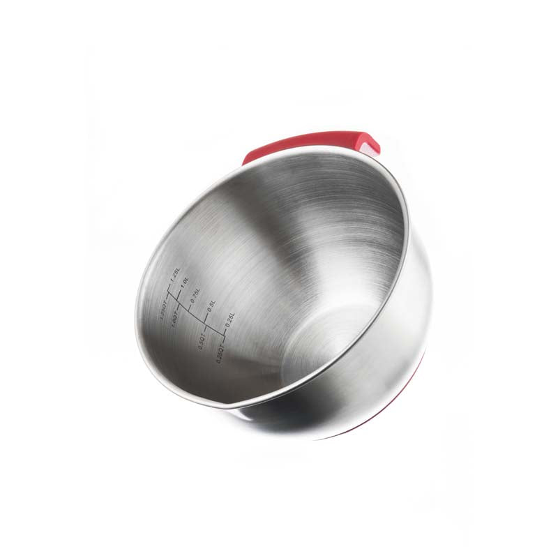 Bakehouse Stainless Steel 1.25ltr Mixing Bowl - The Cooks Cupboard Ltd