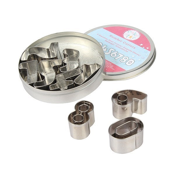 Cake Star Metal Number Cutter Set - 0-9 ten Piece Set - Kate's Cupboard