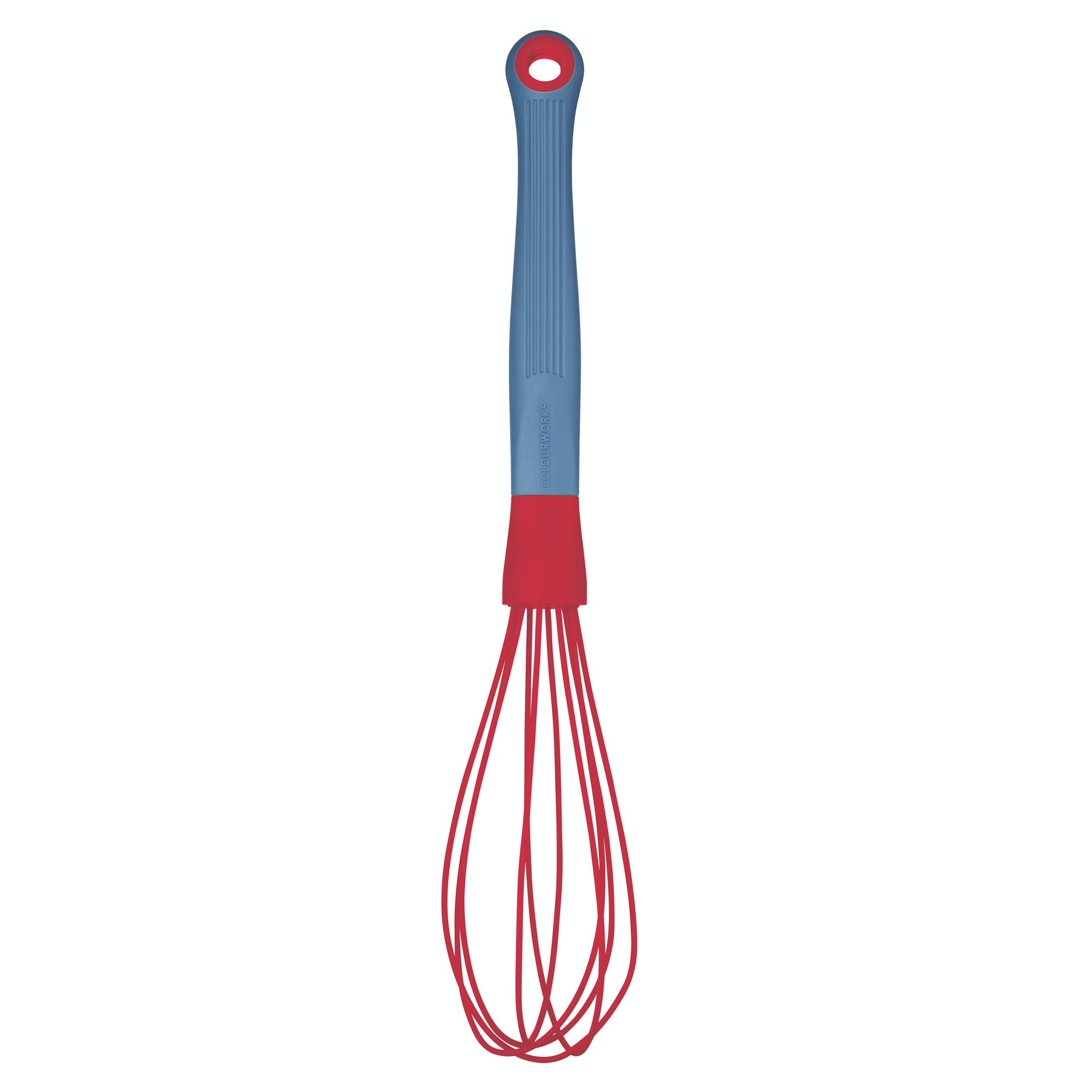 Colourworks Brights Red Silicone-Headed Whisk - The Cooks Cupboard Ltd