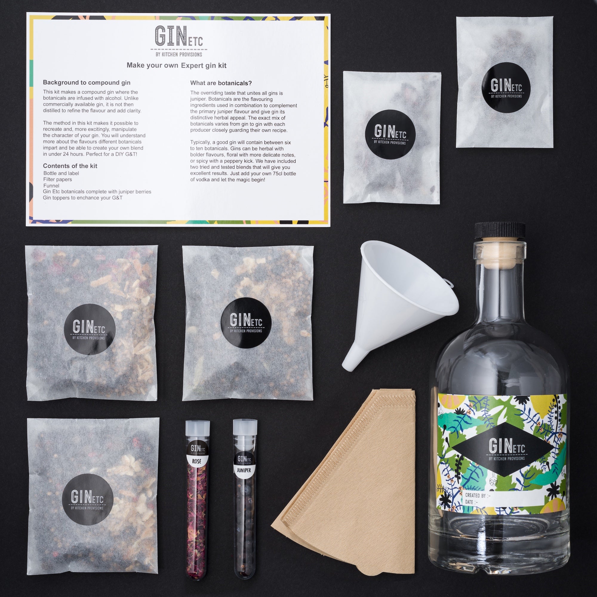 Gin Etc. Gin Maker's Kit - The Expert Create your own Blended Gin