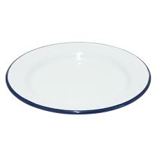 Falcon Enamel Wide Rim Plate White 20cm - The Cooks Cupboard Ltd