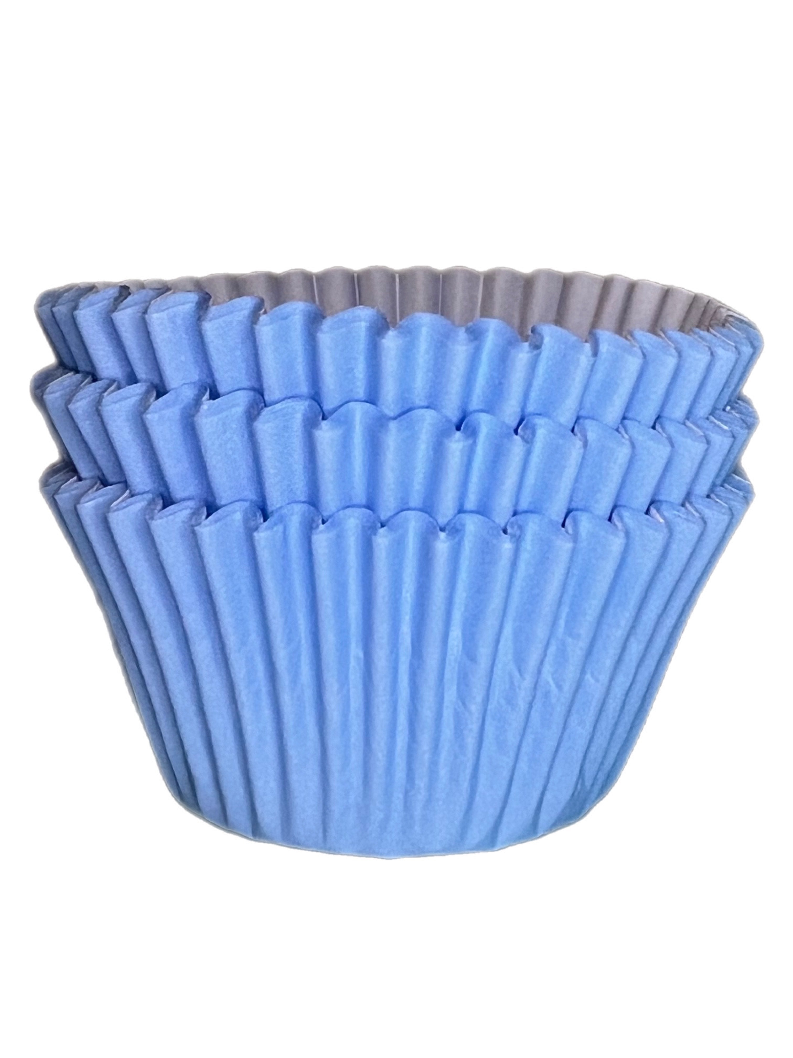 Paper Cupcake Baking Cases - pack of Approx 36 - Baby Blue - Kate's Cupboard