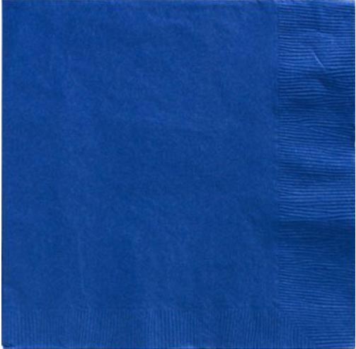 Pack of 20 - 2ply Paper Napkins - Cobalt Blue