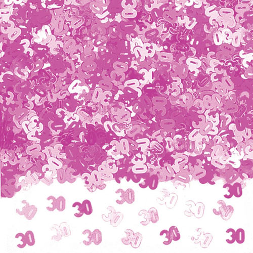 Pink Shimmer 30 30th Birthday Metallic Confetti - The Cooks Cupboard Ltd