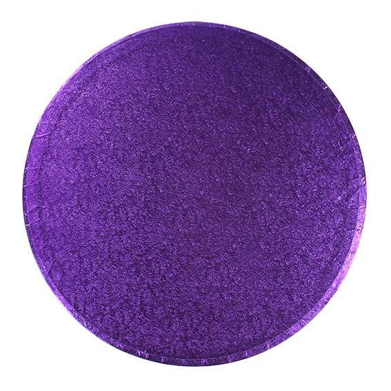 Round Cake Board Drum Purple 8" - The Cooks Cupboard Ltd
