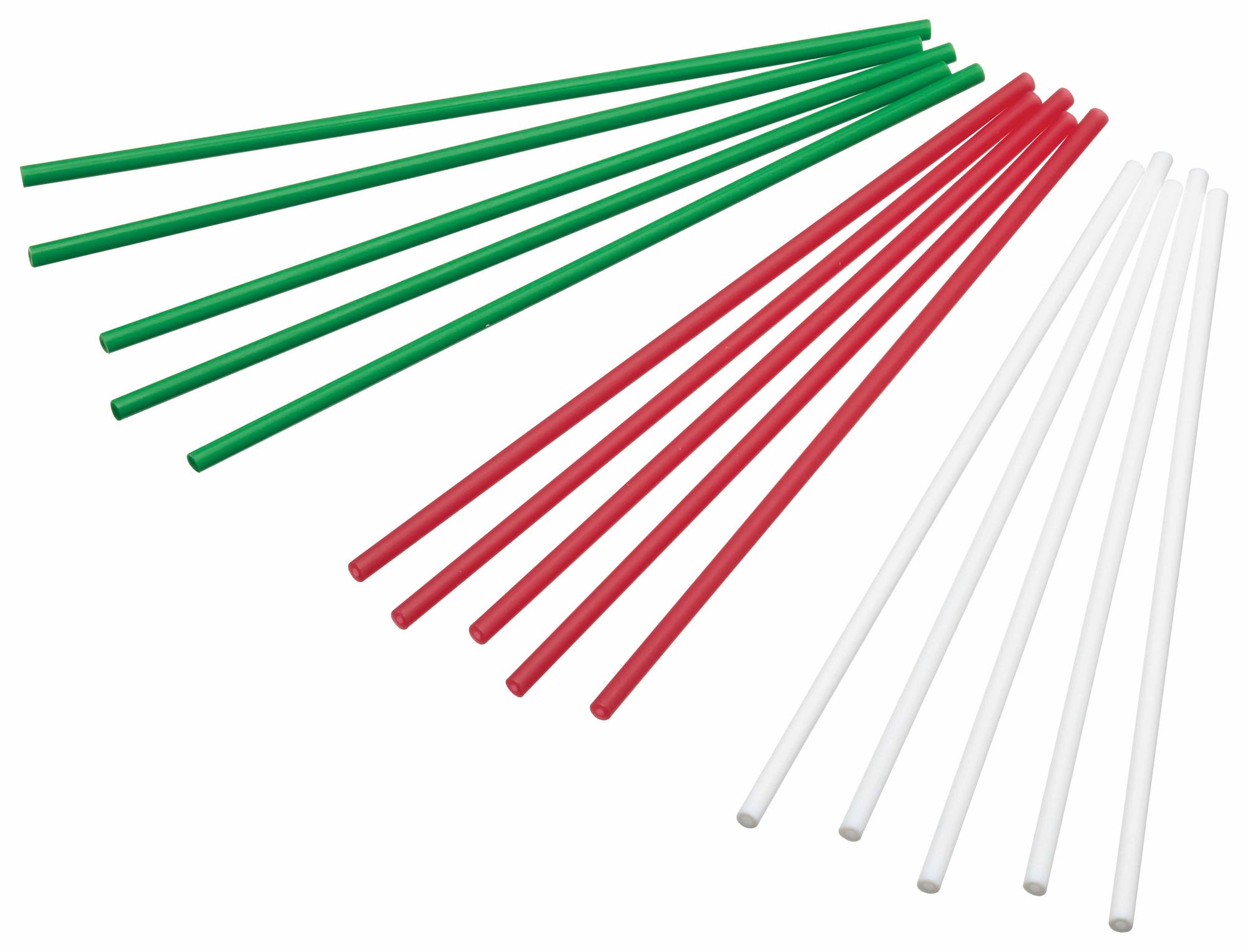 Sweetly Does It Pack of 60 Plastic Christmas Coloured Cake Pop Sticks - 15cm - The Cooks Cupboard Ltd