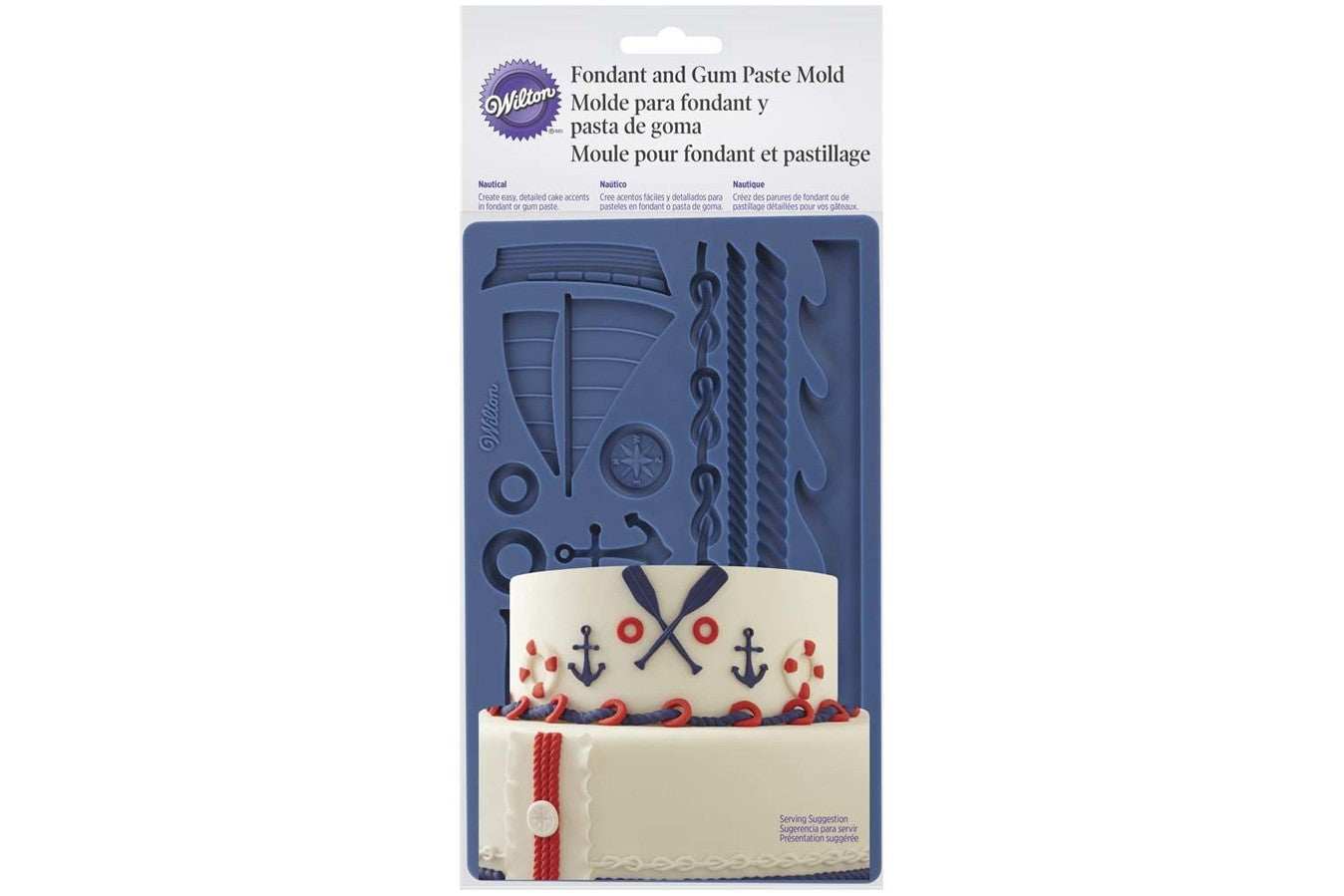 Wilton Fondant and Gumpaste Mould - Nautical and Sea theme - The Cooks Cupboard Ltd