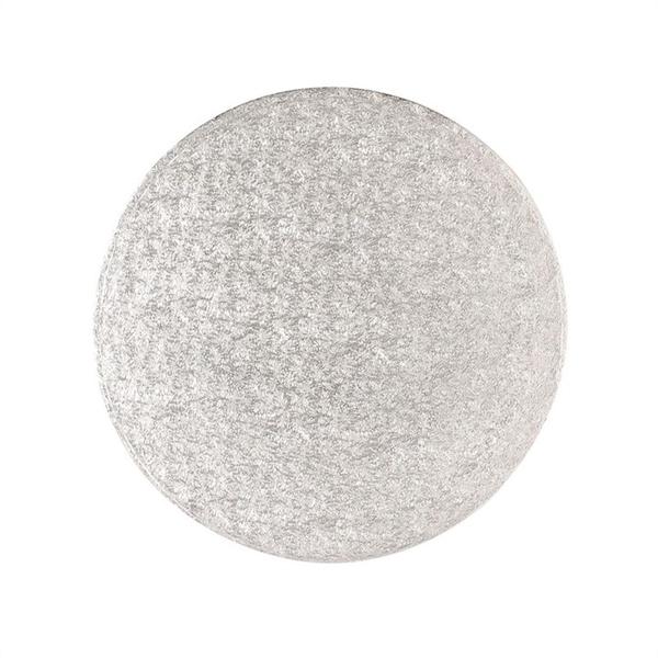 Double Thick Round Turn Edge Cake Card / Board Silver Fern (3mm Thick) - 5" - The Cooks Cupboard Ltd