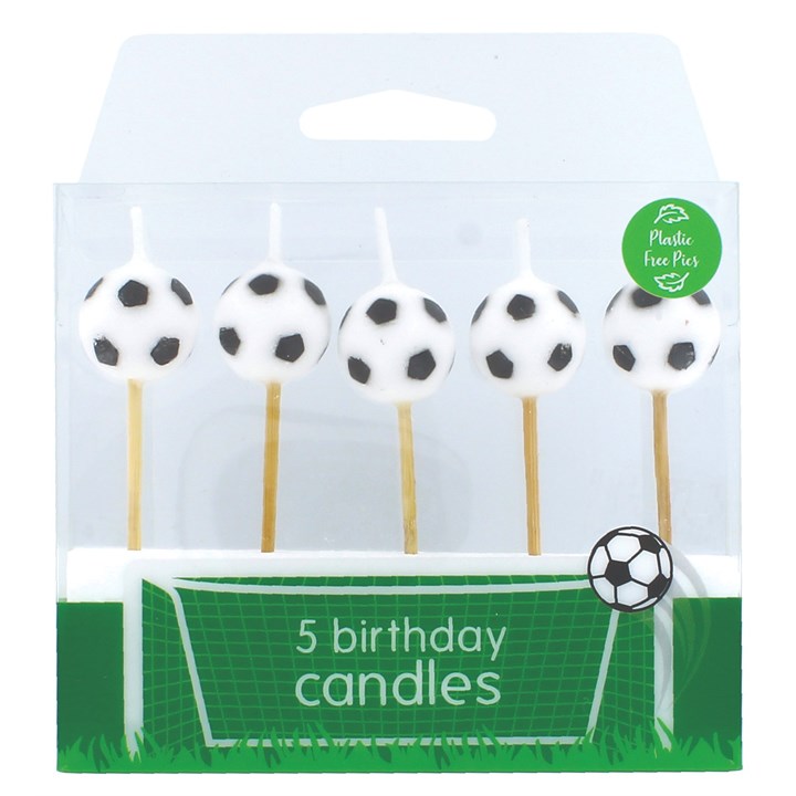 Pack of 5 Football Celebration Candles 