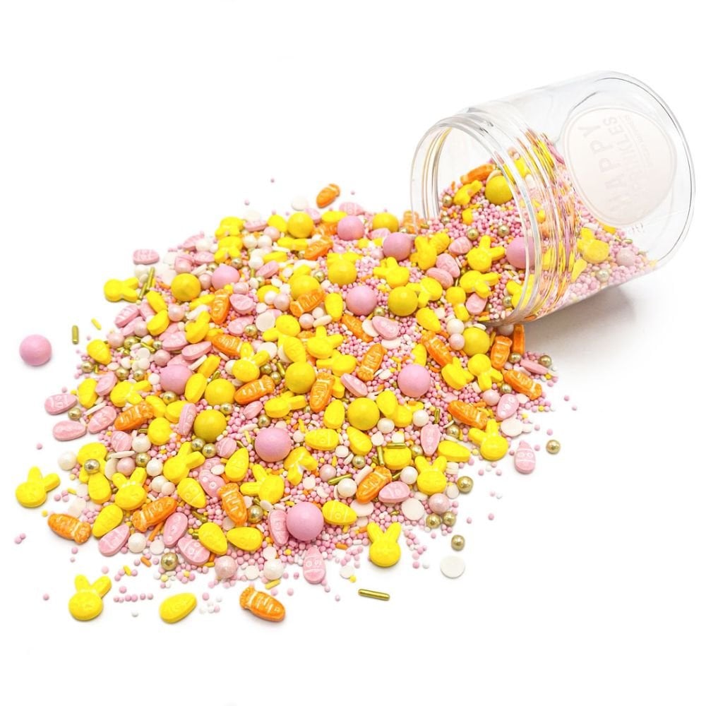 Happy Sprinkles - Luxury Edible Sprinkle Cake Decoration Mix - Happy Easter Theme