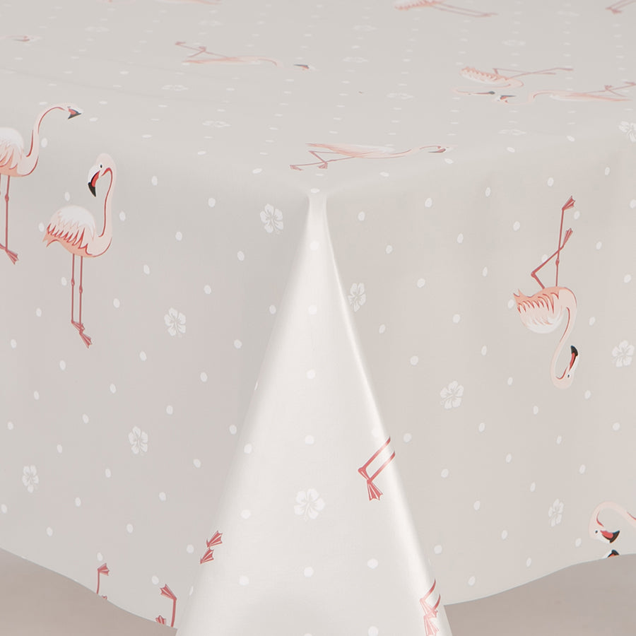 Pink Flamingo PVC Wipe Clean Vinyl Table Covering / Table Cloth - Kate's Cupboard