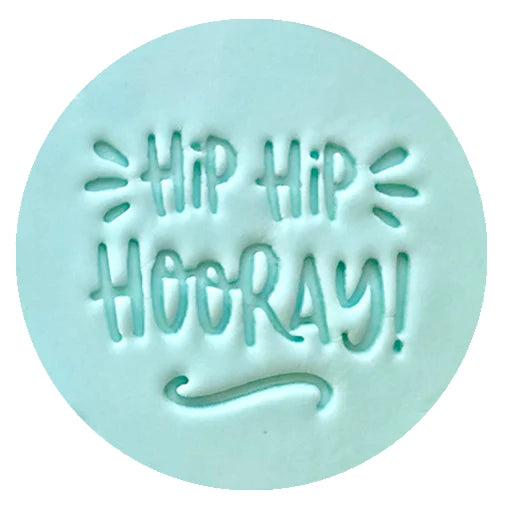 Sweet Stamp Cookie / Cupcake Little Biskut Embosser Press - Hip Hip Hooray