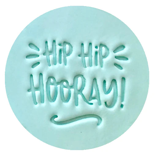 Sweet Stamp Cookie / Cupcake Little Biskut Embosser Press - Hip Hip Hooray