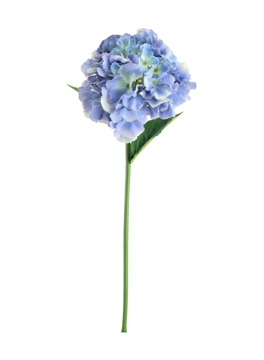 Artificial Flower  Silk Short Stem French Hydrangea - Ocean Blue