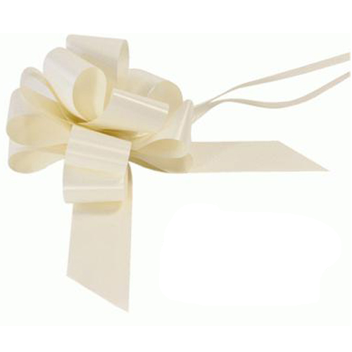 Gift Wrapping Pull Bow 50mm - Pack of Two - Cream