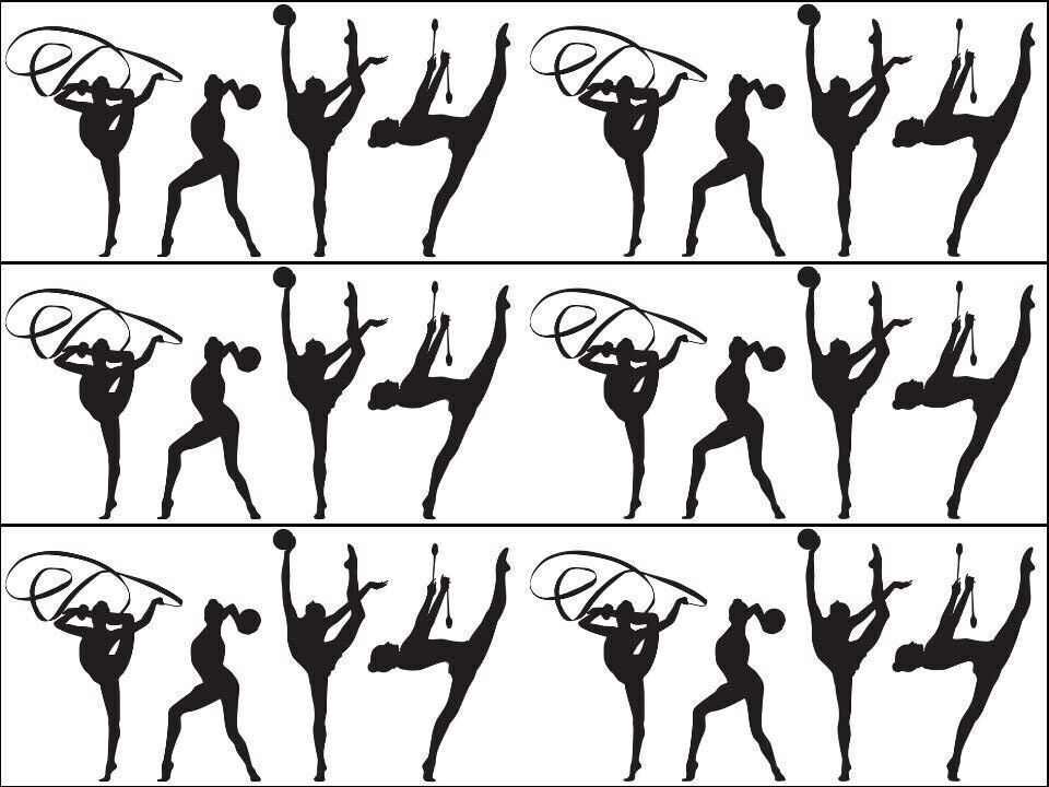 Rhythmic Gymnastics Silhouette Photo Print