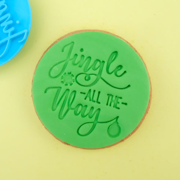 Sweet Stamp Cookie / Cupcake Embosser Press - Jingle all the Way - Kate's Cupboard