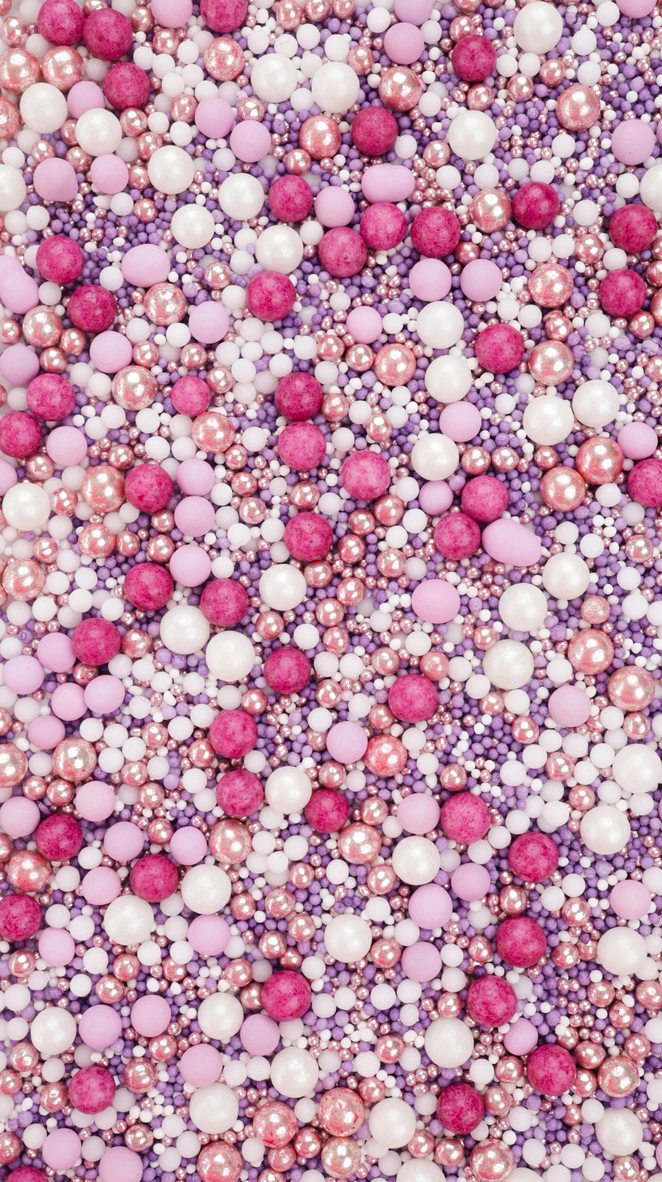 Halo Sprinkles - Luxury Pearls Edible Sprinkle Blend - Huda - Purple & White