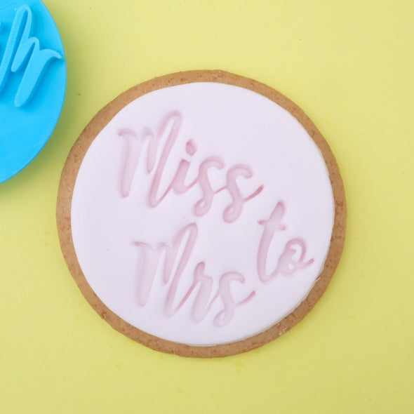 Sweet Stamp Cookie / Cupcake Embosser Press - Miss to Mrs - Kate's Cupboard