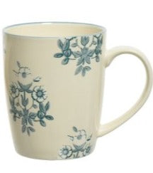 Blue Floral Vintage Inspired Mug