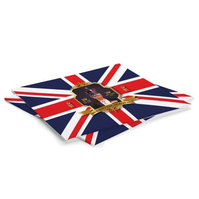 King's Coronation Union Jack Paper Napkins - pack of 20