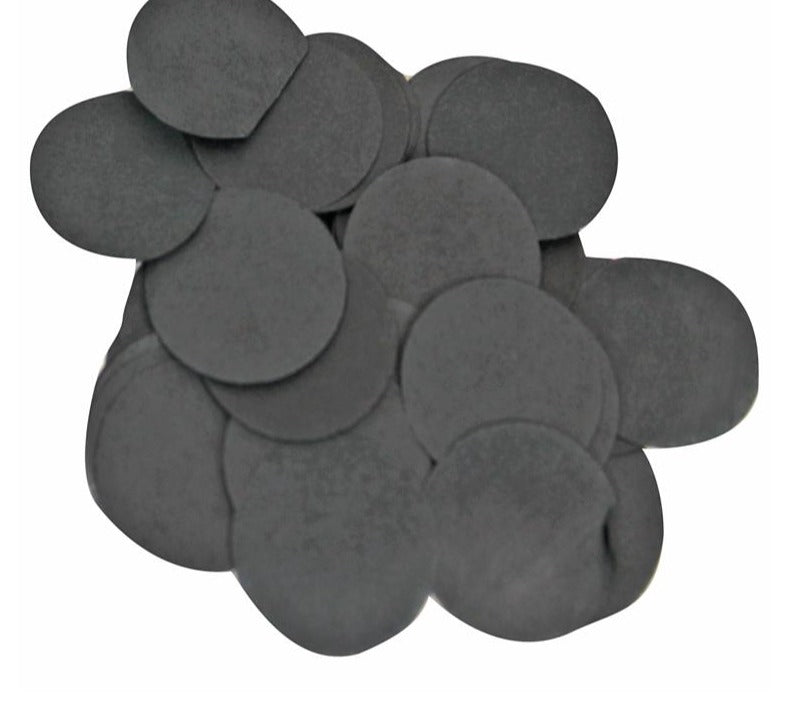  Round Tissue Paper Confetti - 15mm Size - 14gram Pack - Black