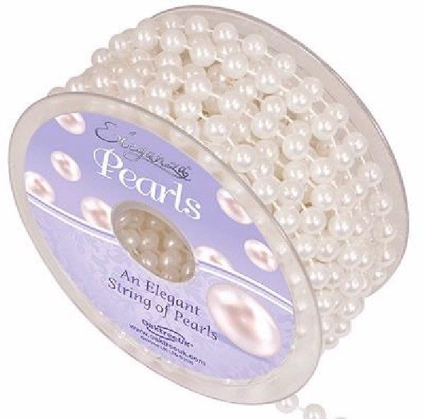 Pearl Beads String 8mm - Sold Per Metre