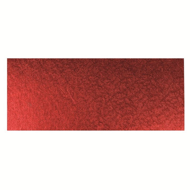 Red Log Cake Card / Rectangle Cake Board 12'' X 5'' (304 X 127mm) - The Cooks Cupboard Ltd