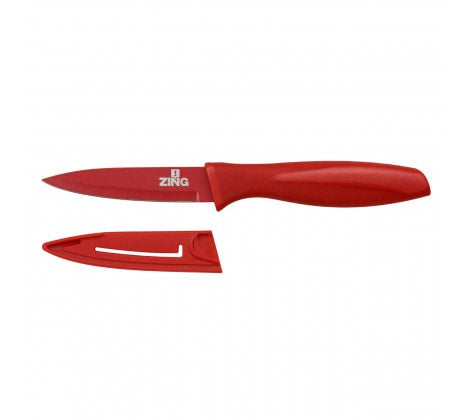 Zing Red Paring Knife with Cover