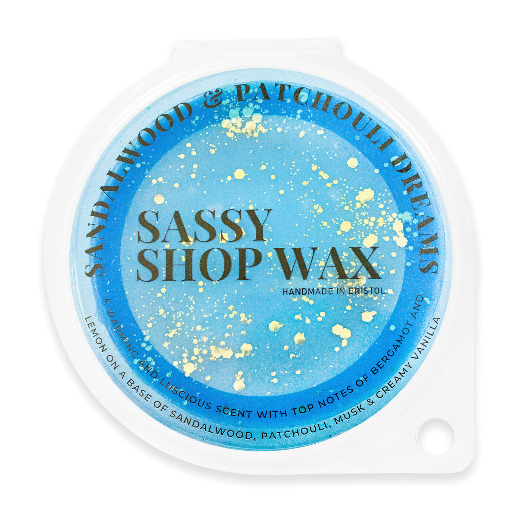 Wax Melt Sandalwood & Patchouli Dreams Segment Pot by Sassy Shop Wax XL Size - 70g