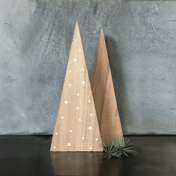 Contemporary Standing Natural Style Wooden Christmas Tree - Kate's Cupboard