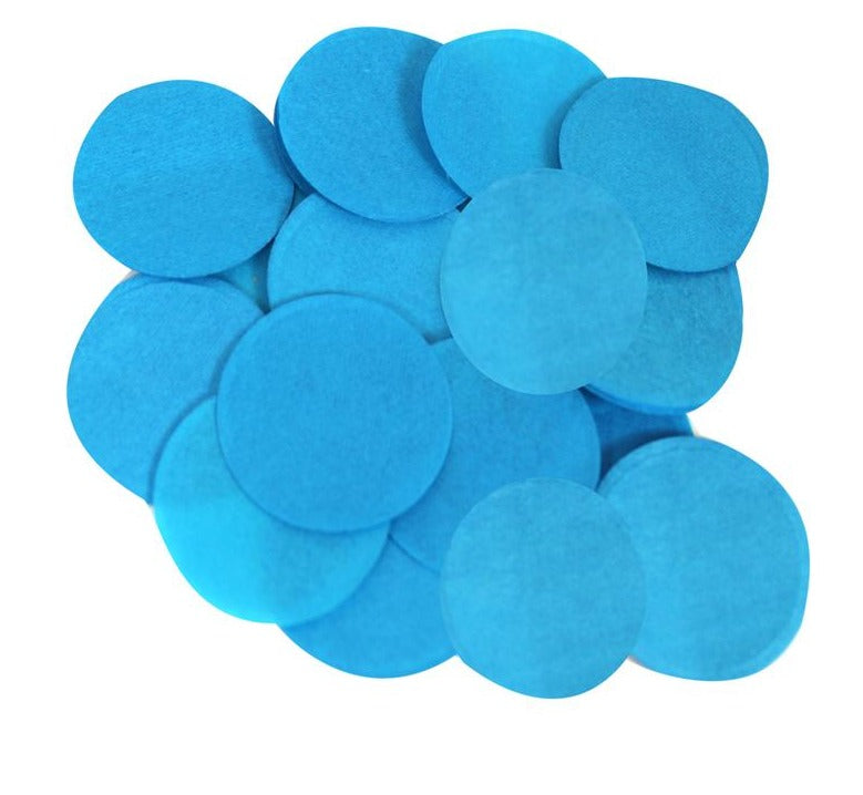 Circle / Round Tissue Paper Confetti - 15mm Size - 14gram Pack - Turquoise