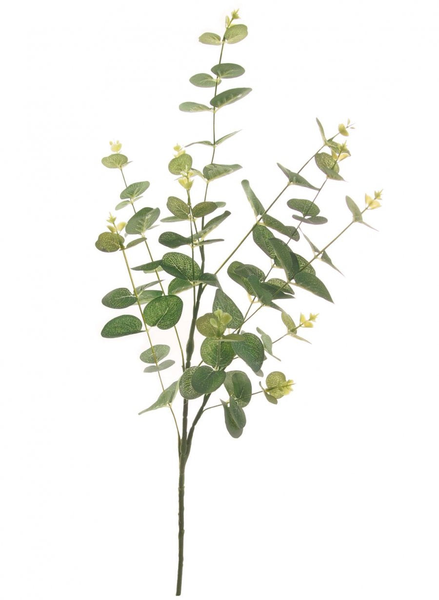 Eucalyptus Decorative Artificial Foliage Stem - Natural Green