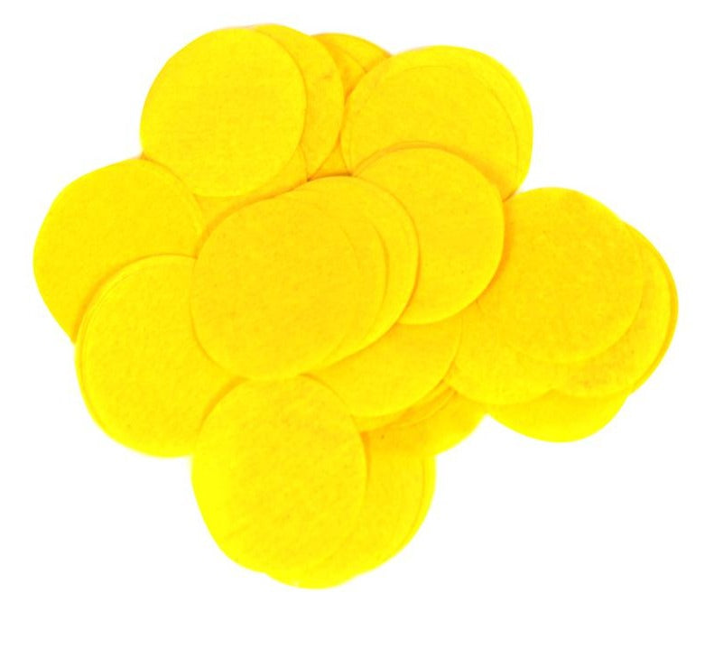 Circle / Round Tissue Paper Confetti - 15mm Size - 14gram Pack - Yellow