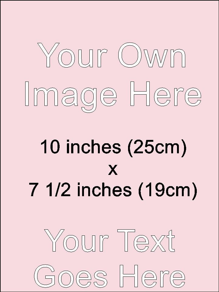 Your own Image and Text Personalised Edible Printed Cake Topper Rectangle Oblong Portrait Icing Sheet 10" x 7 1/2"