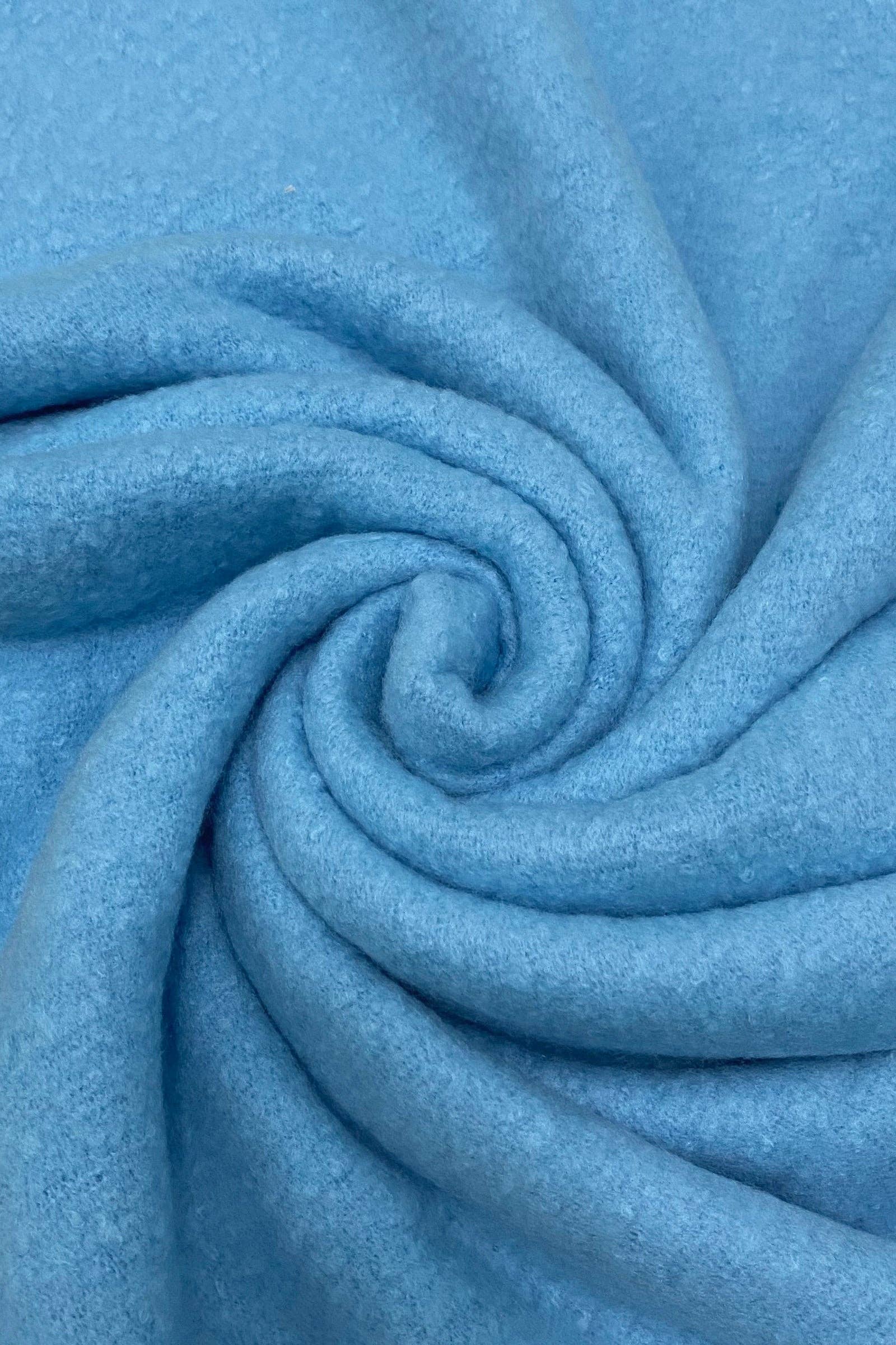 Pale Blue Tassel Blanket Scarf