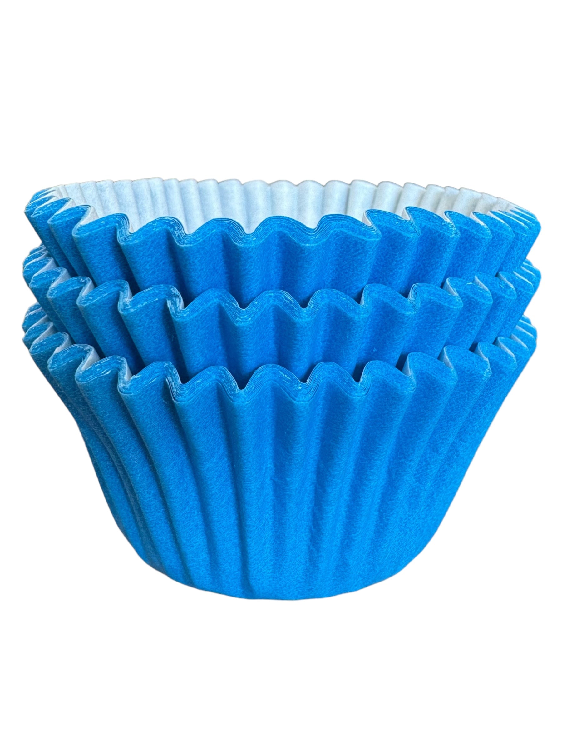 Paper Cupcake Baking Cases - pack of Approx. 36 - Medium Blue