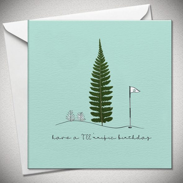Have a Tee-rific Birthday Golf Theme Greeting Card & Envelope