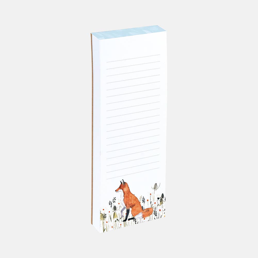 Shopping List Magnetic Notebook  - Foxy Tales Flower Meadow