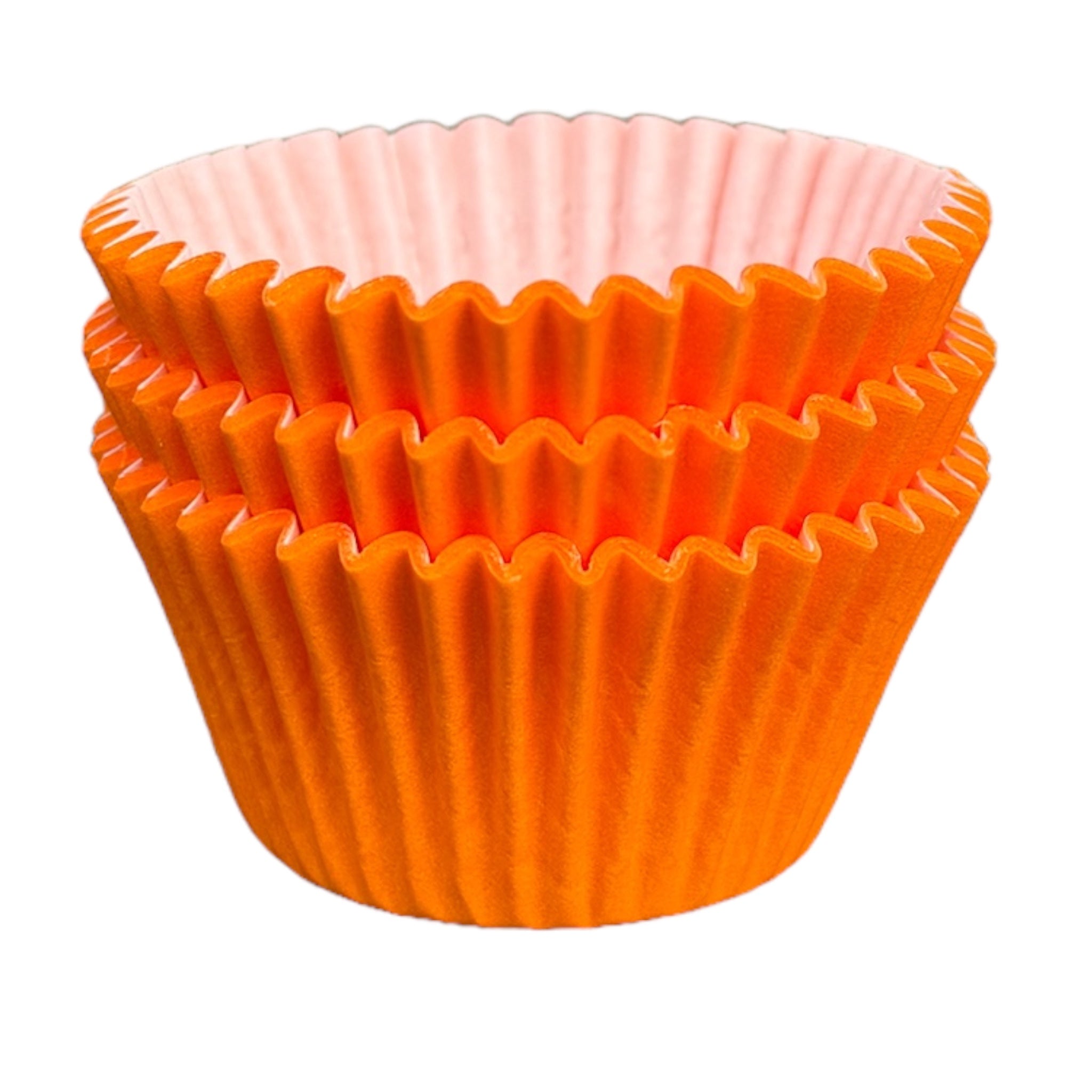 Paper Cupcake Baking Cases - pack of Approx 36 - Orange