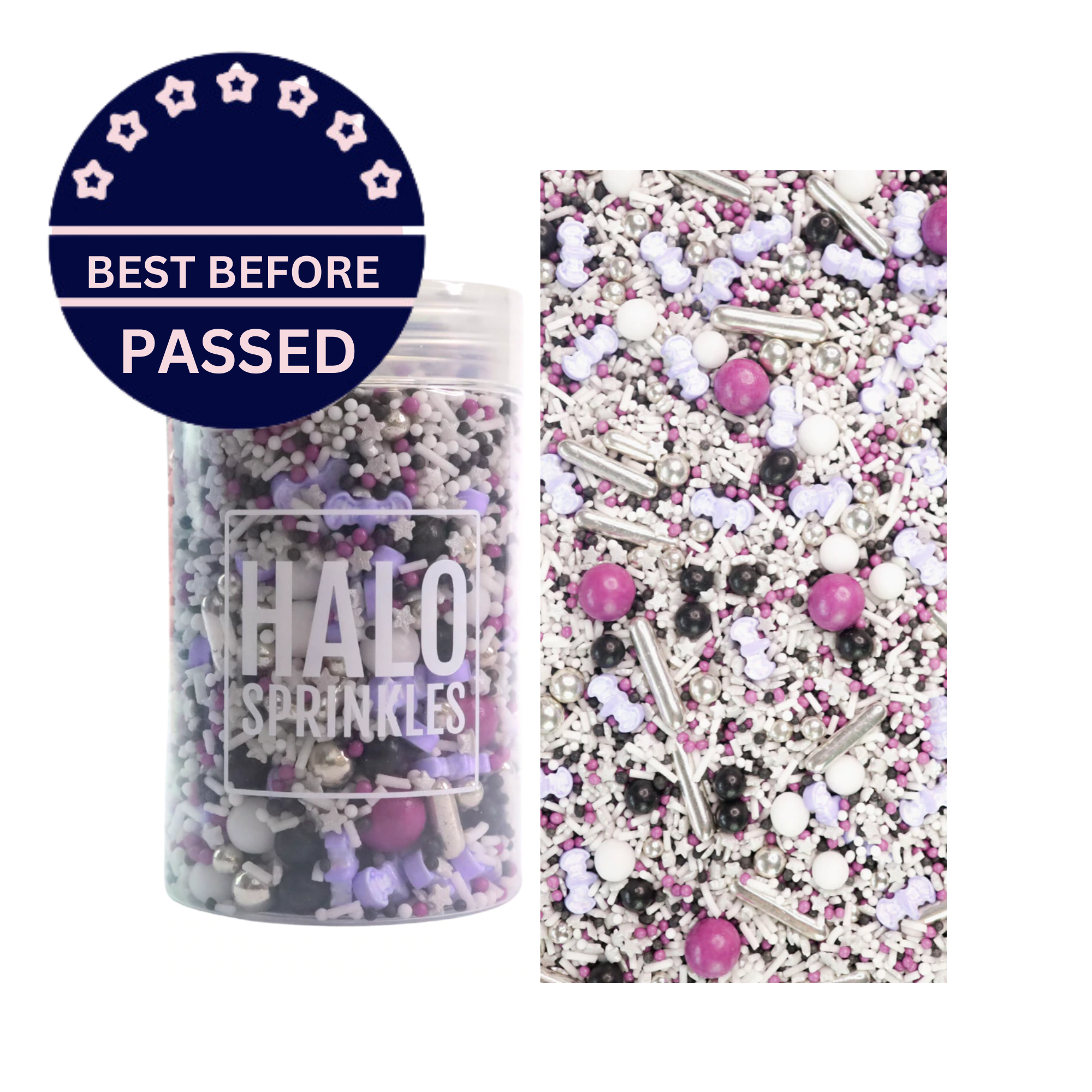 BB PASSED 01/24 Halo Sprinkles Luxury Blend - Howl You Doin' - Purple, Lilac, Silver, Black & White
