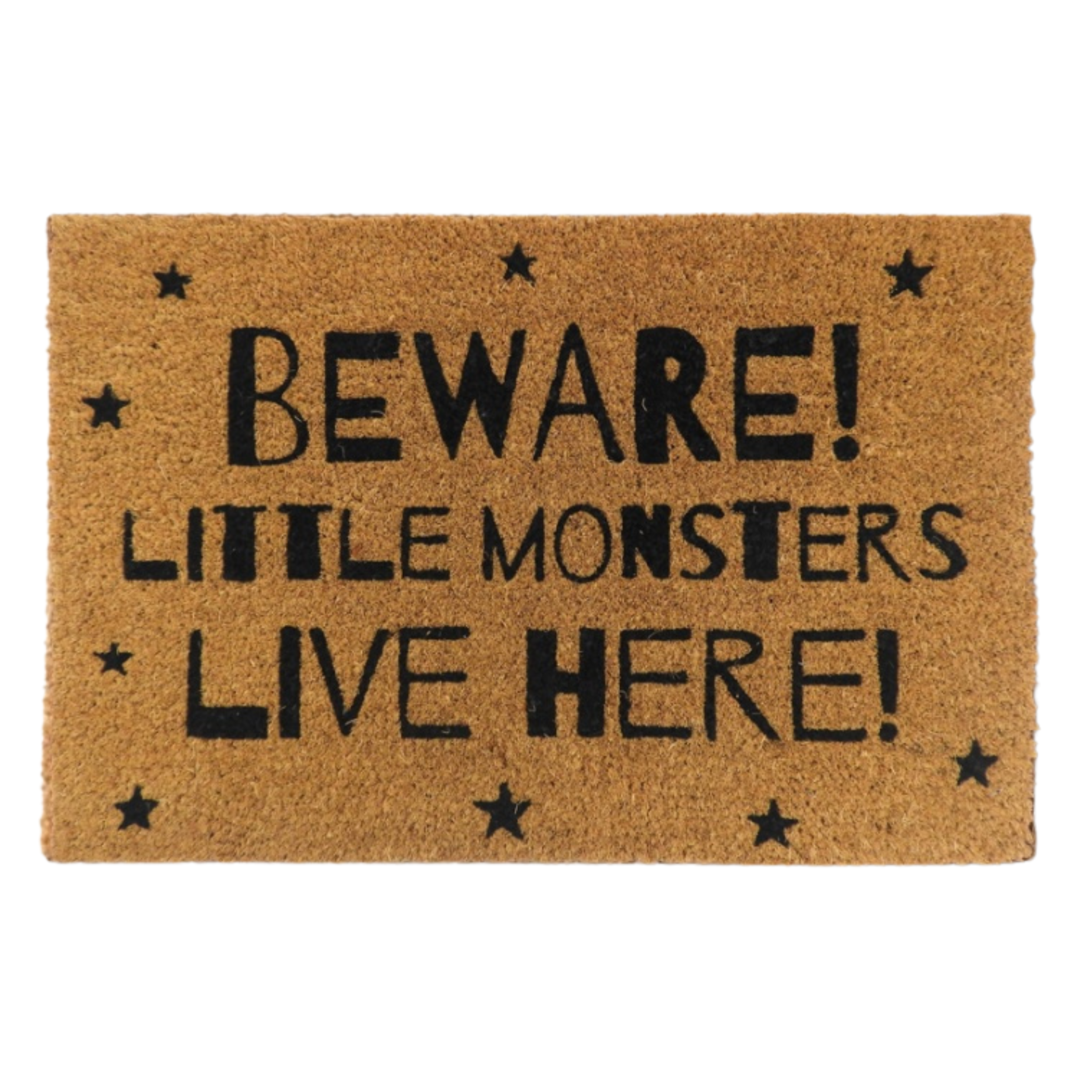Beware Little Monsters Live Here Door Mat