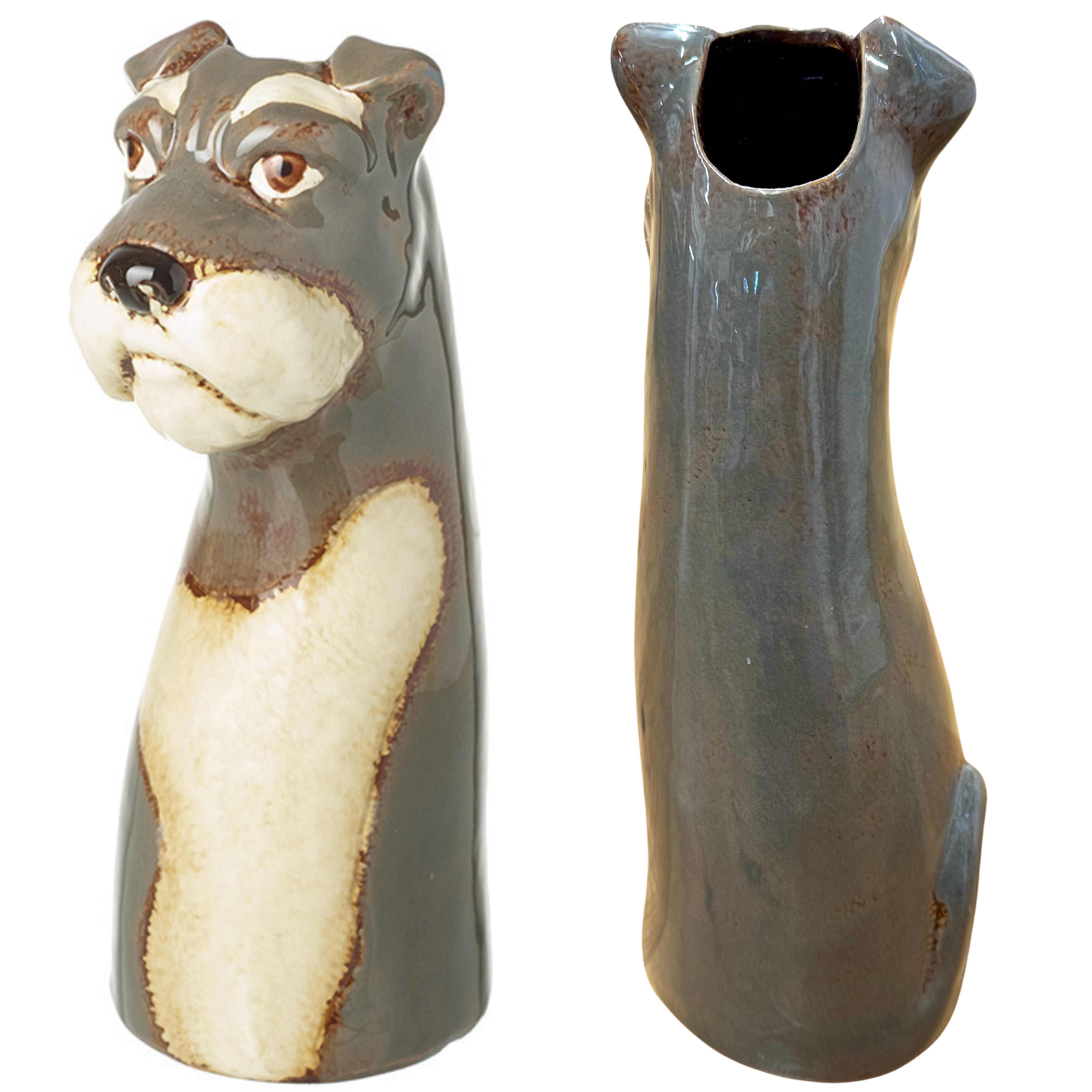 Ceramic Dog Vase