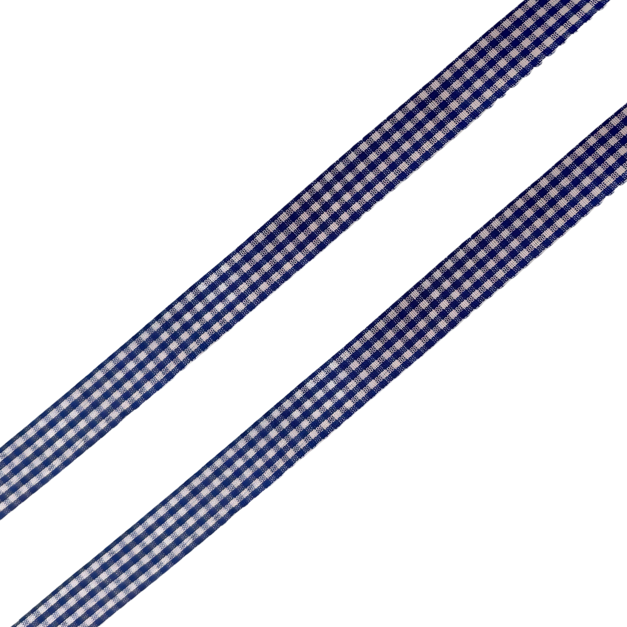 Classic Gingham Royal Blue 15mm Ribbon