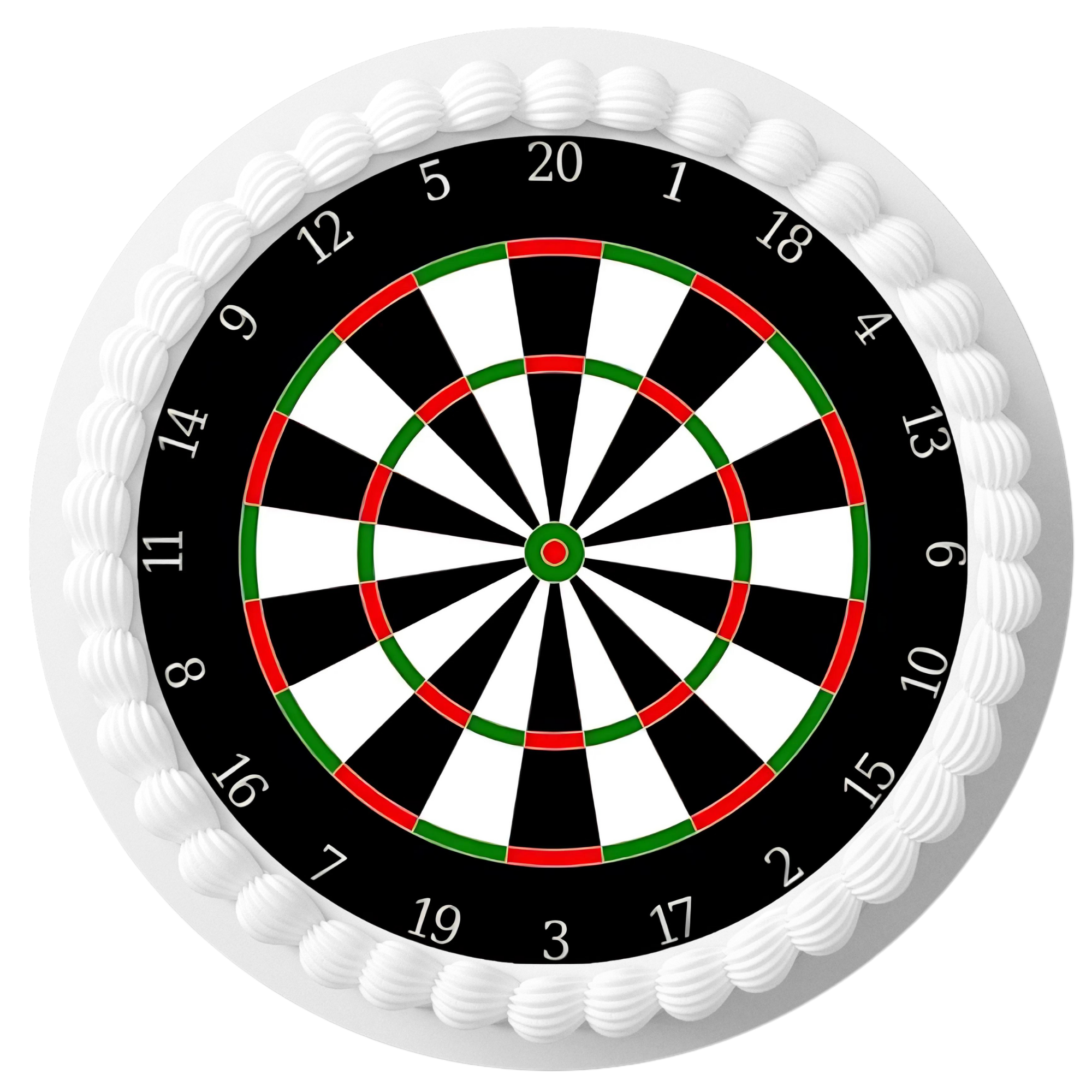 Dart Board  Darts Personalised Edible Printed Cake Topper Round Icing Sheet 