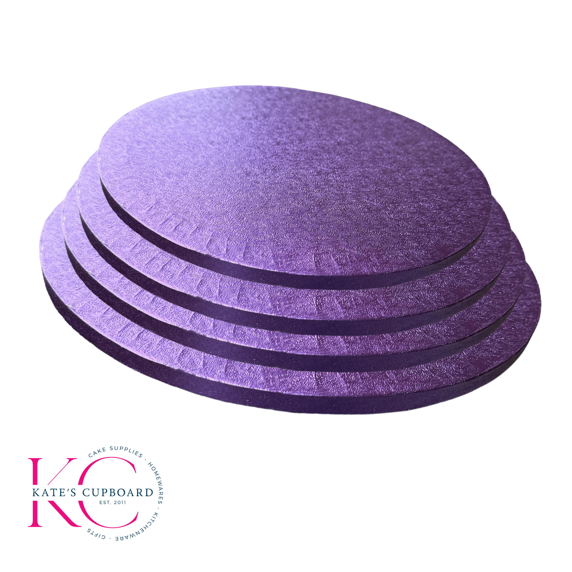 Cake Drum Board 12mm Thick - Purple - Choose Size - Round (Circle) - Sold Singly