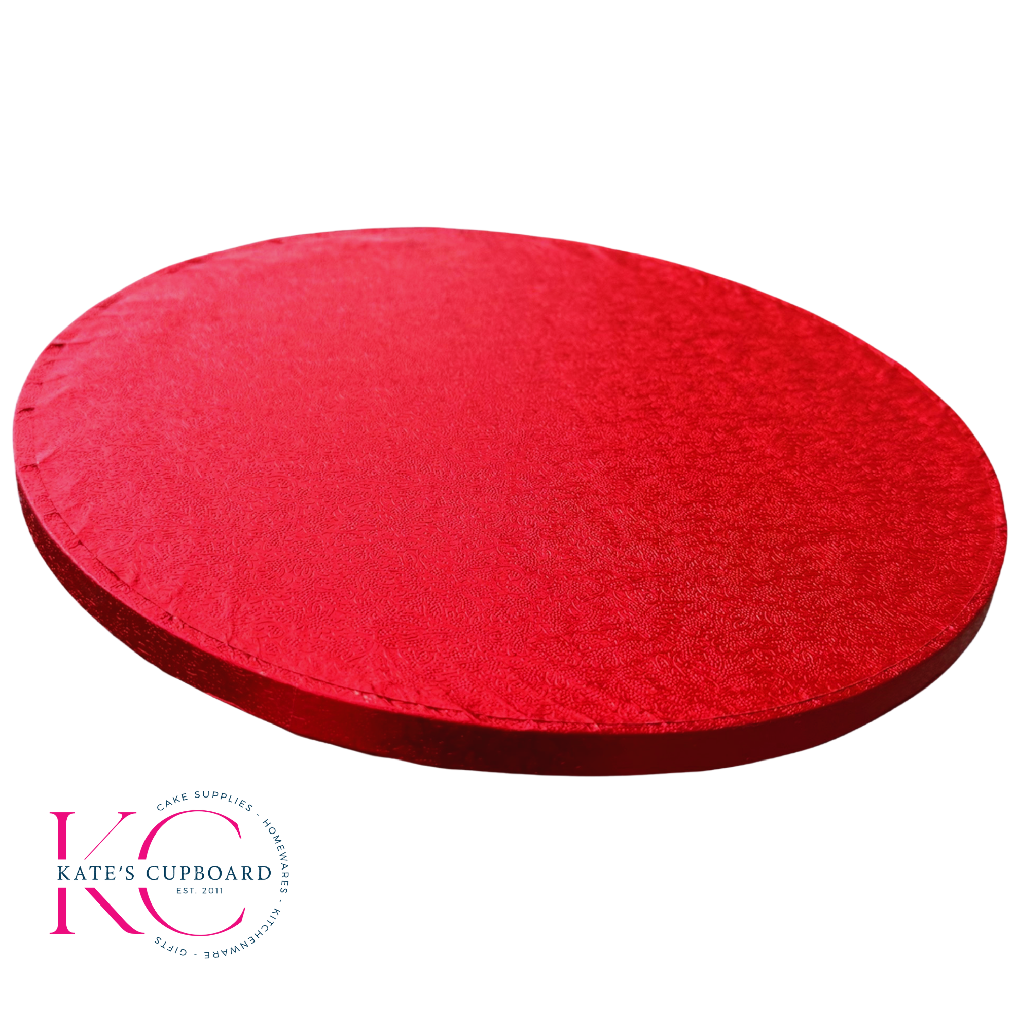 Cake Drum Board 12mm Thick - Red - Choose Size - Round (Circle) - Sold Singly