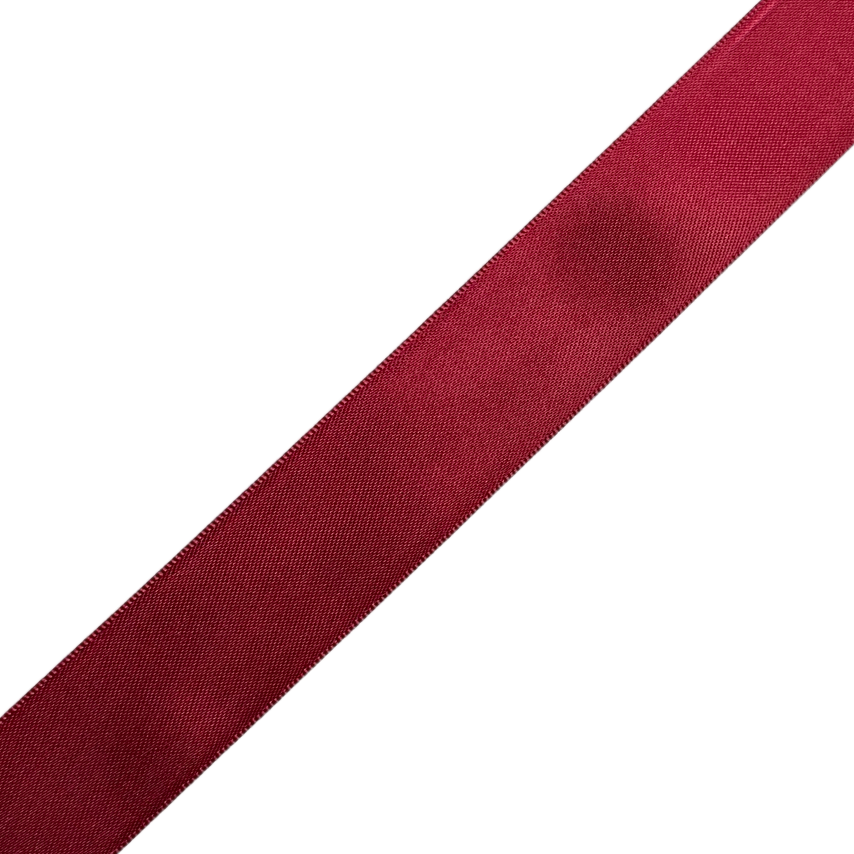 Claret 25mm Satin Ribbon